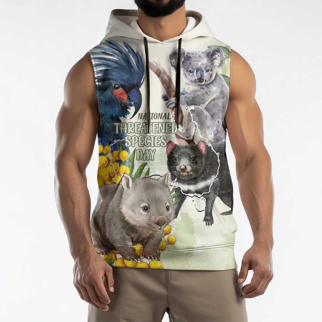 National Threatened Species Day Australia Sleeveless Hoodie Aussie Animals Save Our Species - Aussie Hoodie