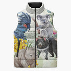 National Threatened Species Day Australia Sleeveless Puffer Jacket Aussie Animals Save Our Species - Aussie Hoodie