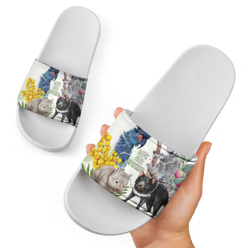 National Threatened Species Day Australia Slide Sandals Aussie Animals Save Our Species - Aussie Hoodie