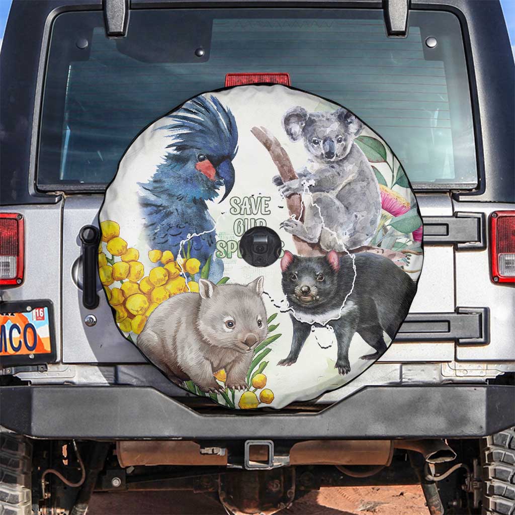 National Threatened Species Day Australia Spare Tire Cover Aussie Animals Save Our Species - Aussie Hoodie