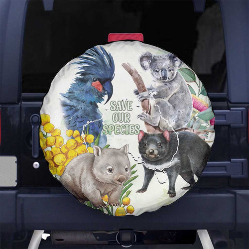 National Threatened Species Day Australia Spare Tire Cover Aussie Animals Save Our Species - Aussie Hoodie