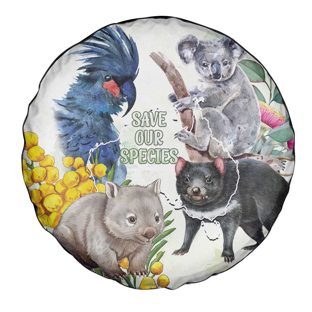 National Threatened Species Day Australia Spare Tire Cover Aussie Animals Save Our Species - Aussie Hoodie