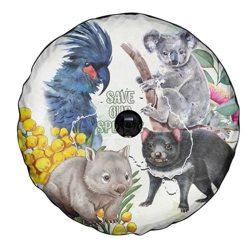 National Threatened Species Day Australia Spare Tire Cover Aussie Animals Save Our Species - Aussie Hoodie