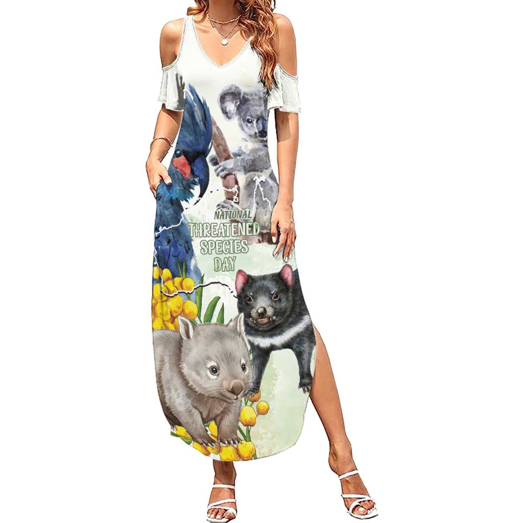 National Threatened Species Day Australia Summer Maxi Dress Aussie Animals Save Our Species - Aussie Hoodie