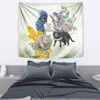 National Threatened Species Day Australia Tapestry Aussie Animals Save Our Species - Aussie Hoodie