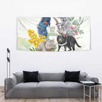 National Threatened Species Day Australia Tapestry Aussie Animals Save Our Species - Aussie Hoodie