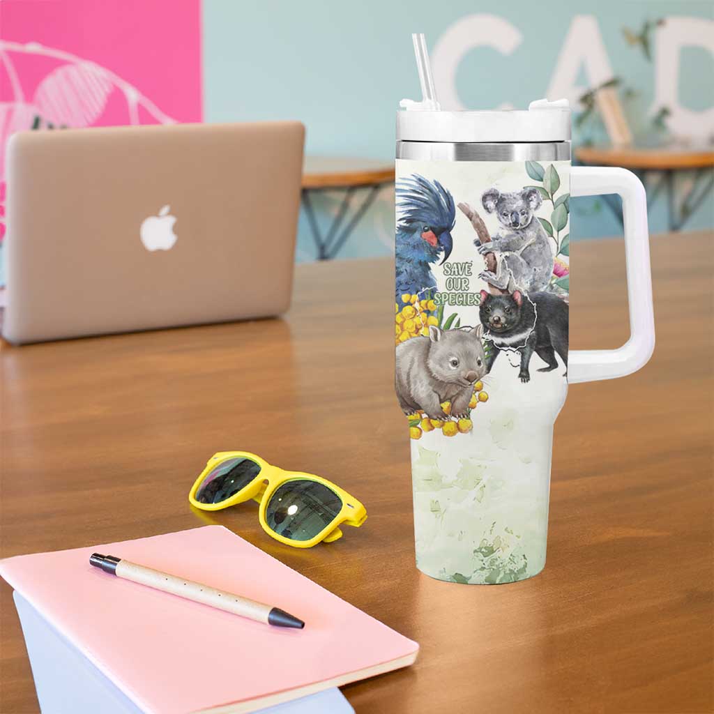 National Threatened Species Day Australia Tumbler With Handle Aussie Animals Save Our Species - Aussie Hoodie