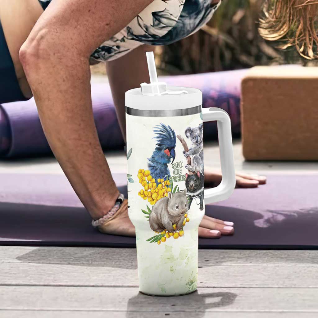 National Threatened Species Day Australia Tumbler With Handle Aussie Animals Save Our Species - Aussie Hoodie