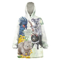 National Threatened Species Day Australia Wearable Blanket Hoodie Aussie Animals Save Our Species - Aussie Hoodie