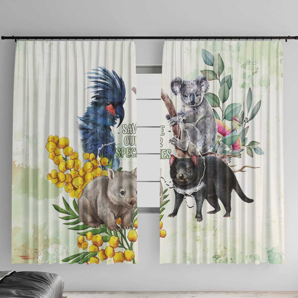 National Threatened Species Day Australia Window Curtain Aussie Animals Save Our Species - Aussie Hoodie