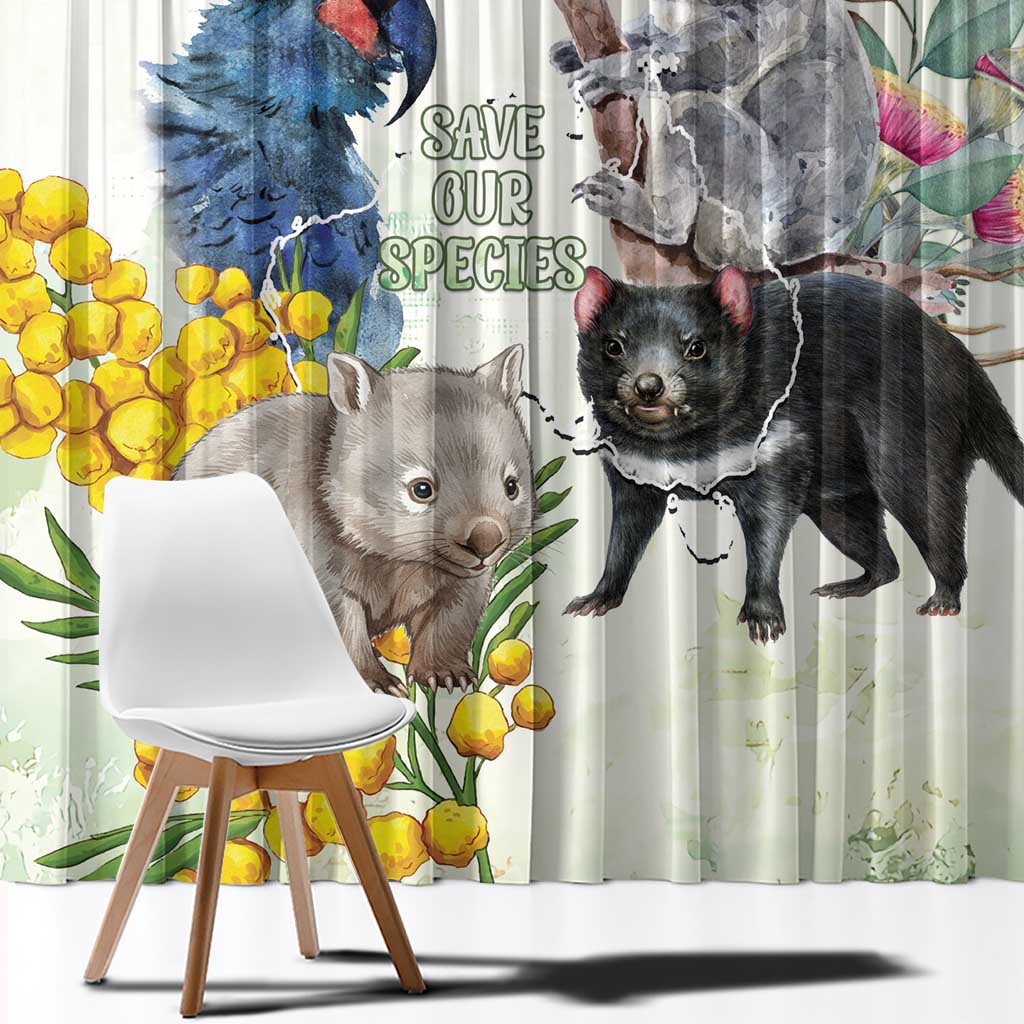National Threatened Species Day Australia Window Curtain Aussie Animals Save Our Species - Aussie Hoodie