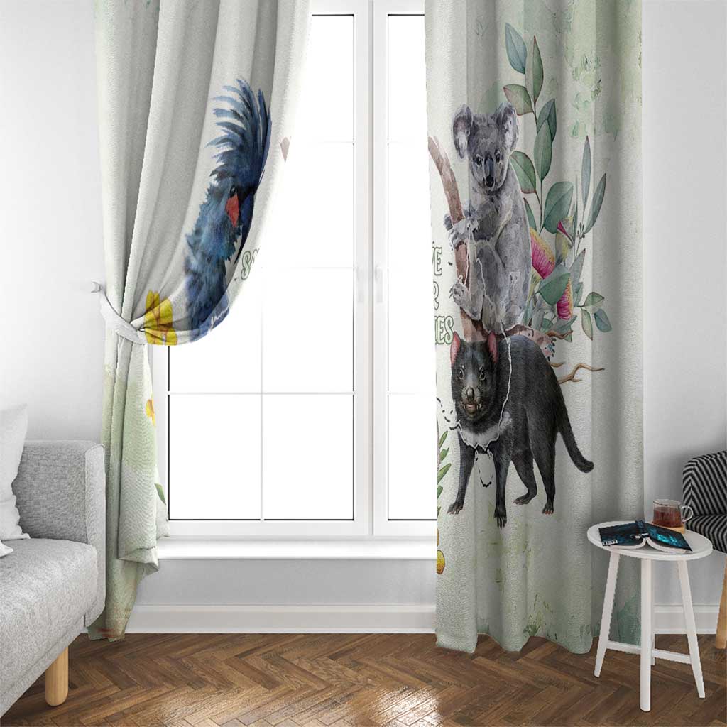National Threatened Species Day Australia Window Curtain Aussie Animals Save Our Species - Aussie Hoodie