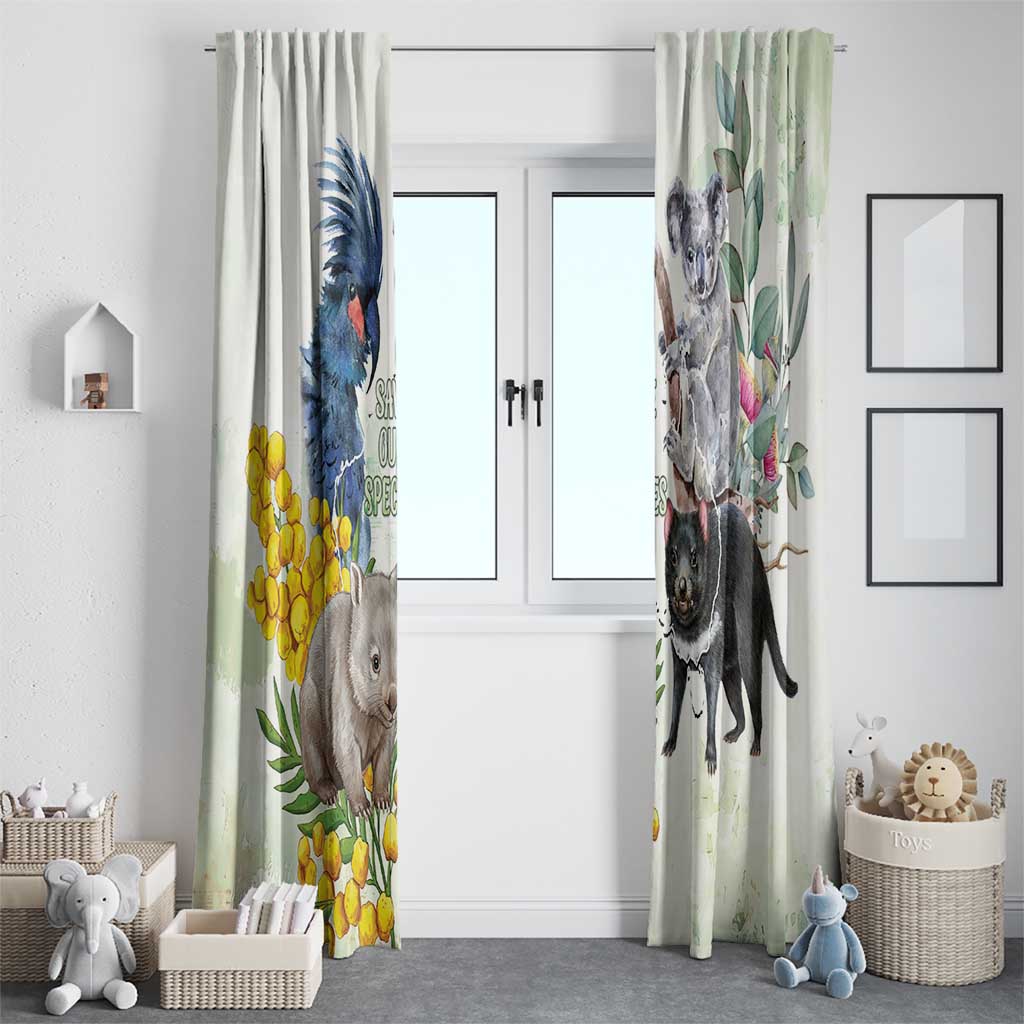 National Threatened Species Day Australia Window Curtain Aussie Animals Save Our Species - Aussie Hoodie