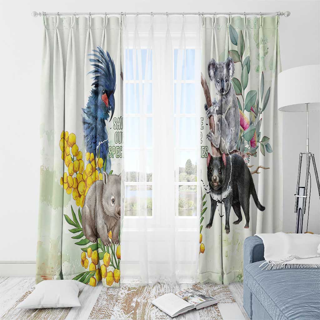 National Threatened Species Day Australia Window Curtain Aussie Animals Save Our Species - Aussie Hoodie