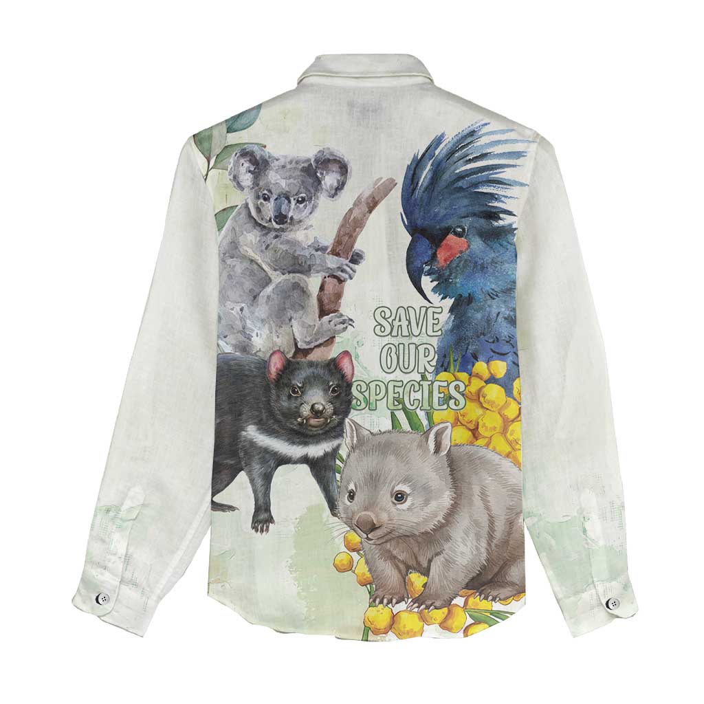 National Threatened Species Day Australia Women Casual Shirt Aussie Animals Save Our Species - Aussie Hoodie