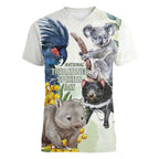 National Threatened Species Day Australia Women V-Neck T-Shirt Aussie Animals Save Our Species - Aussie Hoodie