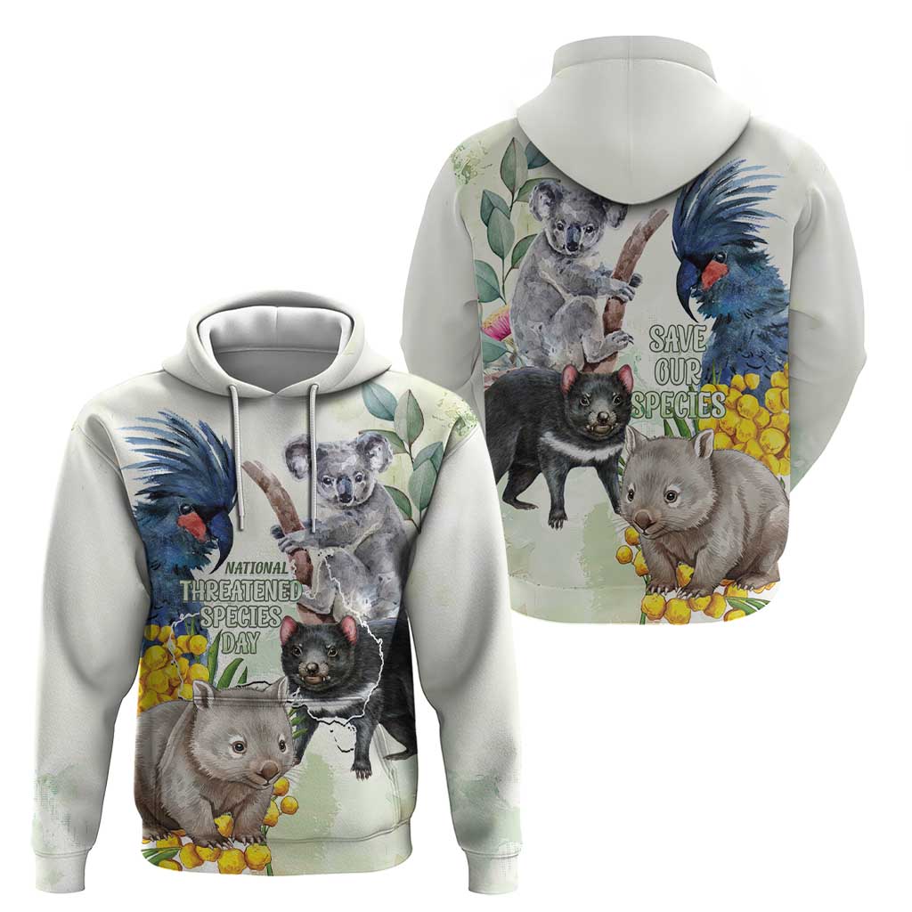 National Threatened Species Day Australia Zip Hoodie Aussie Animals Save Our Species - Aussie Hoodie