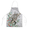 Australia Opossum Apron Aboriginal Art Gumtree Blossoms Grunge - Aussie Hoodie