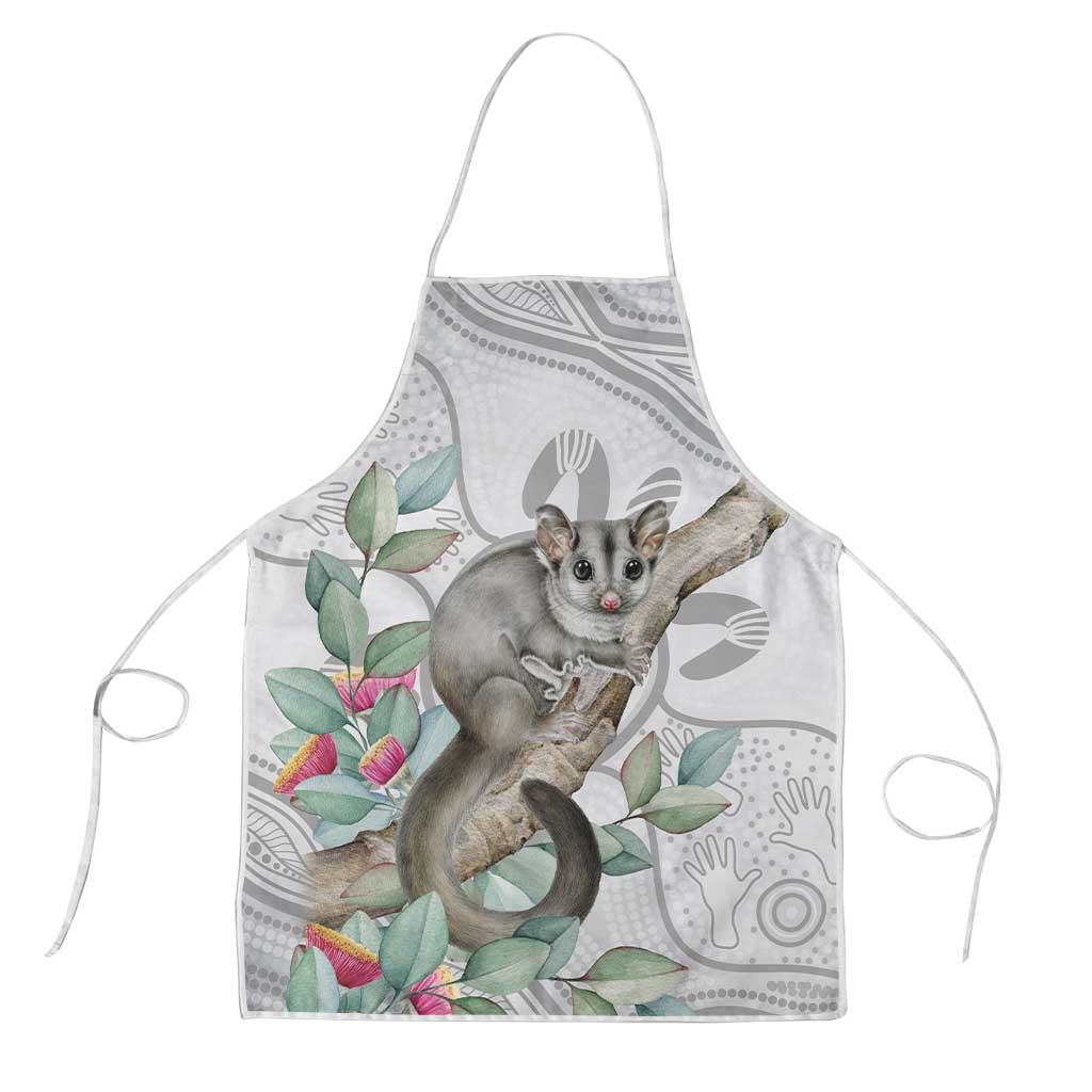 Australia Opossum Apron Aboriginal Art Gumtree Blossoms Grunge - Aussie Hoodie