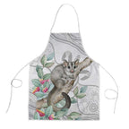 Australia Opossum Apron Aboriginal Art Gumtree Blossoms Grunge - Aussie Hoodie