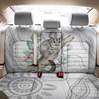 Australia Opossum Back Car Seat Cover Aboriginal Art Gumtree Blossoms Grunge - Aussie Hoodie