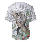 Australia Opossum Baseball Jersey Aboriginal Art Gumtree Blossoms Grunge - Aussie Hoodie