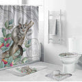 Australia Opossum Bathroom Set Aboriginal Art Gumtree Blossoms Grunge - Aussie Hoodie