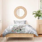 Australia Opossum Bedding Set Aboriginal Art Gumtree Blossoms Grunge - Aussie Hoodie