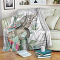 Australia Opossum Blanket Aboriginal Art Gumtree Blossoms Grunge - Aussie Hoodie