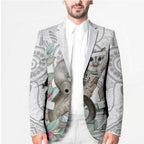 Australia Opossum Blazer Aboriginal Art Gumtree Blossoms Grunge - Aussie Hoodie