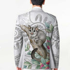 Australia Opossum Blazer Aboriginal Art Gumtree Blossoms Grunge - Aussie Hoodie