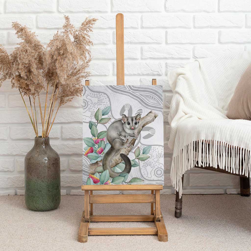Australia Opossum Canvas Wall Art Aboriginal Art Gumtree Blossoms Grunge - Aussie Hoodie