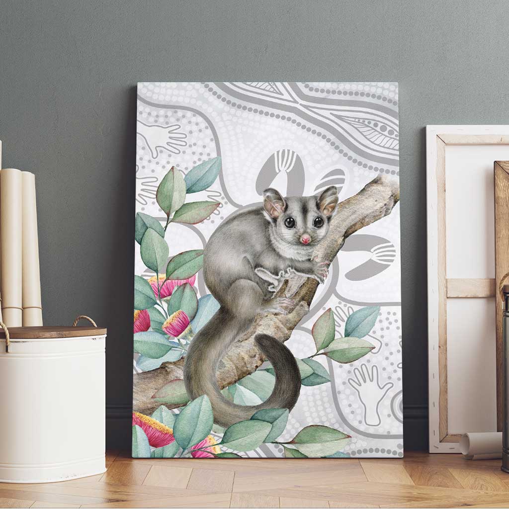 Australia Opossum Canvas Wall Art Aboriginal Art Gumtree Blossoms Grunge - Aussie Hoodie