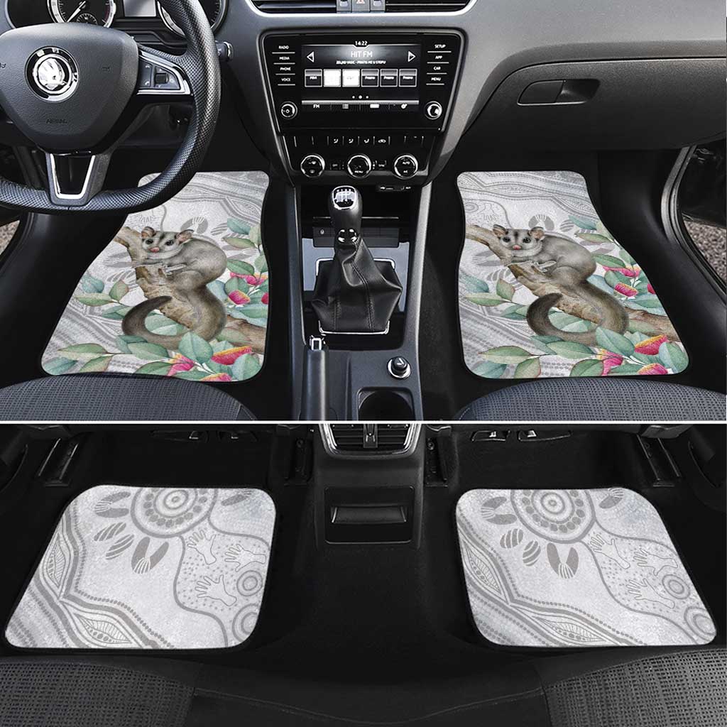 Australia Opossum Car Mats Aboriginal Art Gumtree Blossoms Grunge - Aussie Hoodie