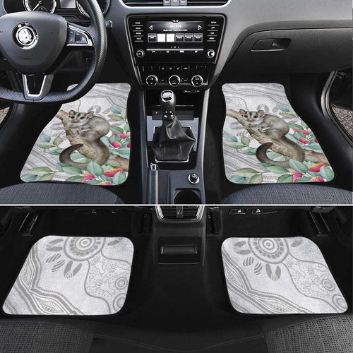 Australia Opossum Car Mats Aboriginal Art Gumtree Blossoms Grunge - Aussie Hoodie