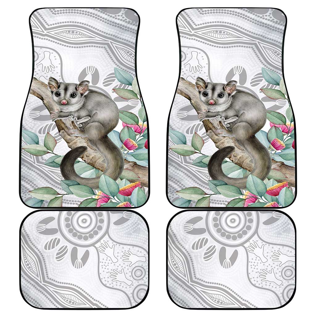 Australia Opossum Car Mats Aboriginal Art Gumtree Blossoms Grunge - Aussie Hoodie