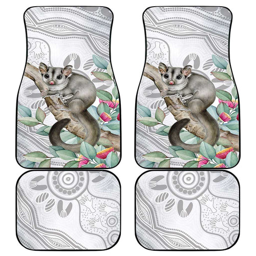 Australia Opossum Car Mats Aboriginal Art Gumtree Blossoms Grunge - Aussie Hoodie