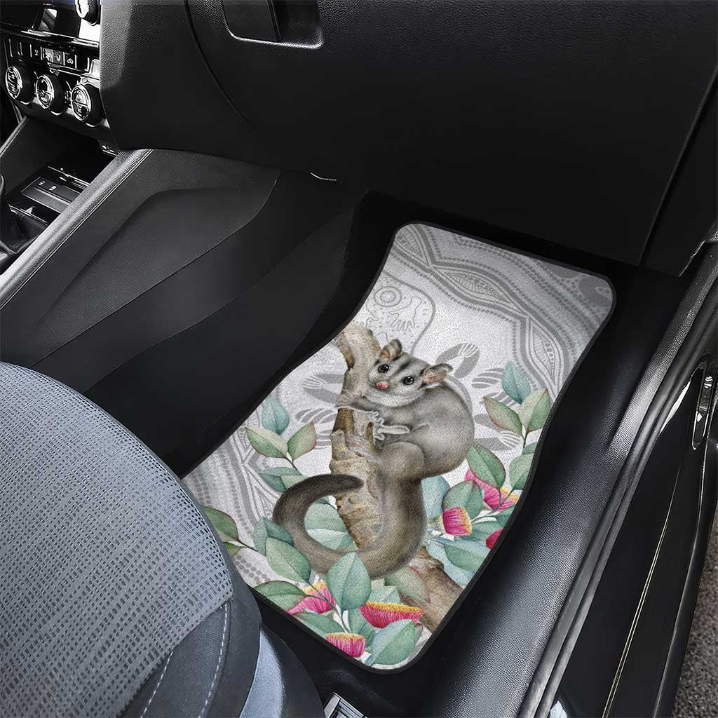 Australia Opossum Car Mats Aboriginal Art Gumtree Blossoms Grunge - Aussie Hoodie
