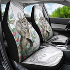 Australia Opossum Car Seat Cover Aboriginal Art Gumtree Blossoms Grunge - Aussie Hoodie