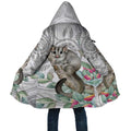 Australia Opossum Cloak Aboriginal Art Gumtree Blossoms Grunge - Aussie Hoodie