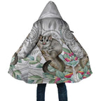 Australia Opossum Cloak Aboriginal Art Gumtree Blossoms Grunge - Aussie Hoodie