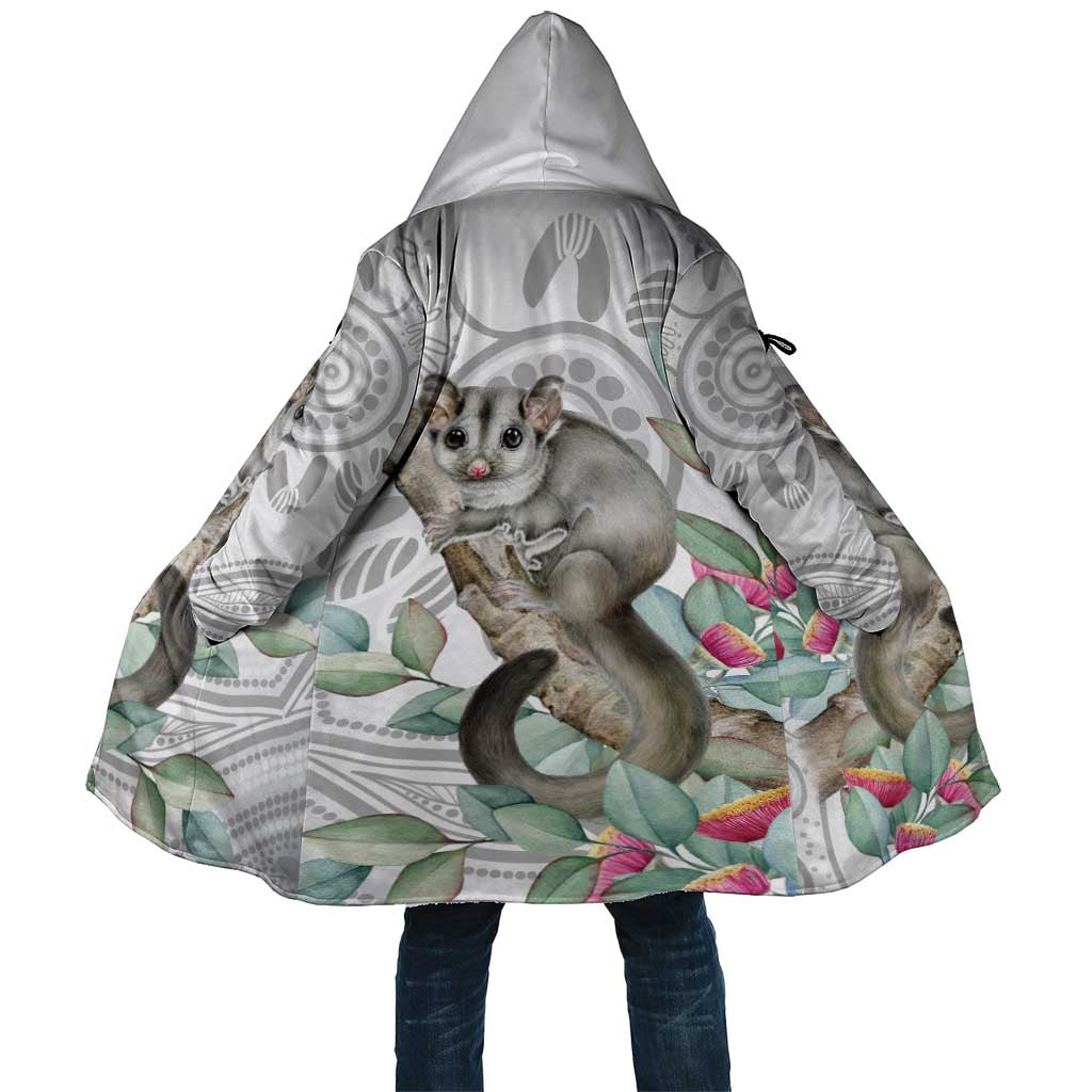 Australia Opossum Cloak Aboriginal Art Gumtree Blossoms Grunge - Aussie Hoodie