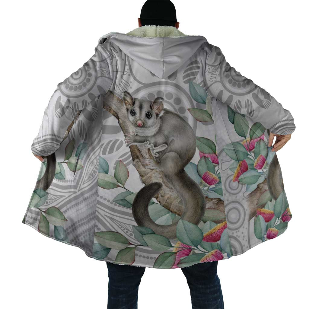 Australia Opossum Cloak Aboriginal Art Gumtree Blossoms Grunge - Aussie Hoodie