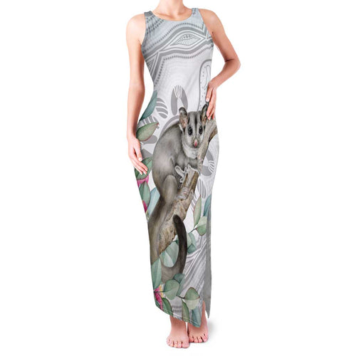 Australia Opossum Family Matching Tank Maxi Dress and Hawaiian Shirt Aboriginal Art Gumtree Blossoms Grunge - Aussie Hoodie