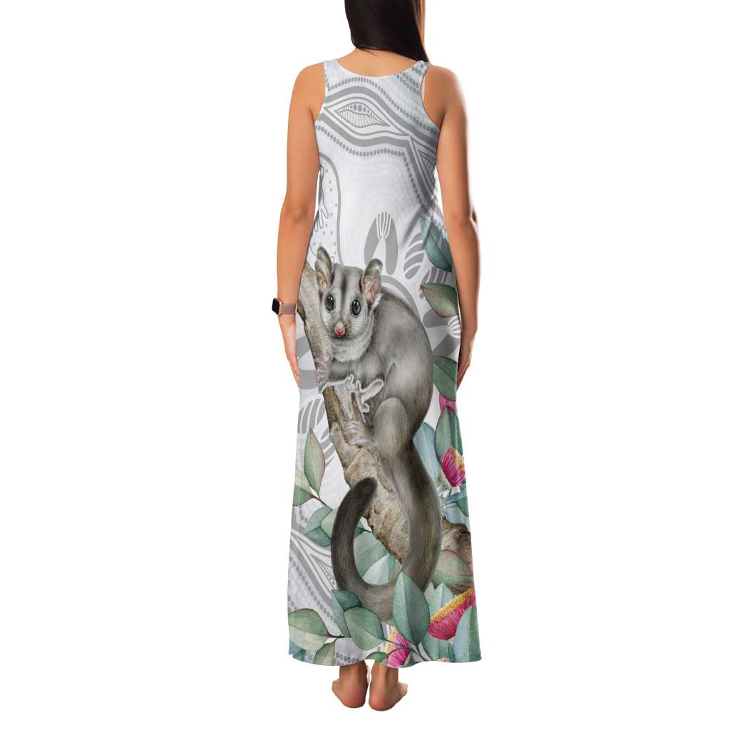 Australia Opossum Family Matching Tank Maxi Dress and Hawaiian Shirt Aboriginal Art Gumtree Blossoms Grunge - Aussie Hoodie