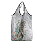 Australia Opossum Grocery Bag Aboriginal Art Gumtree Blossoms Grunge - Aussie Hoodie