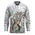 Australia Opossum Hockey Jersey Aboriginal Art Gumtree Blossoms Grunge - Aussie Hoodie