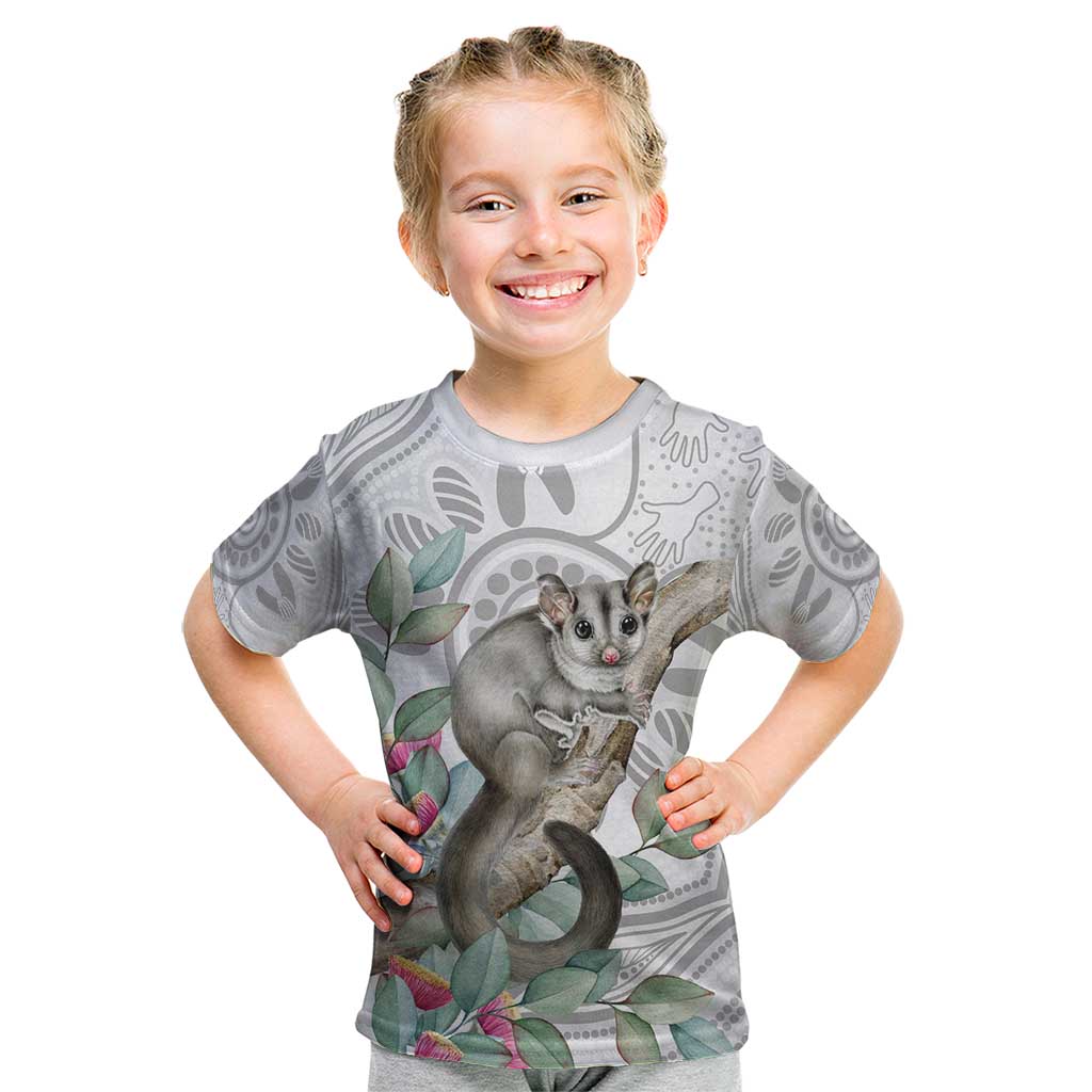 Australia Opossum Kid T Shirt Aboriginal Art Gumtree Blossoms Grunge - Aussie Hoodie