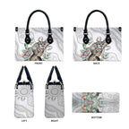 Australia Opossum Leather Bag Aboriginal Art Gumtree Blossoms Grunge - Aussie Hoodie