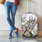 Australia Opossum Luggage Cover Aboriginal Art Gumtree Blossoms Grunge - Aussie Hoodie
